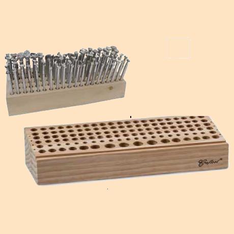 wood stamping tool rack