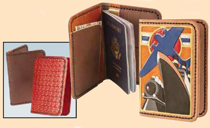passport wallet leather kit - leathercraft kit
