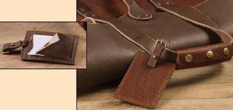 bison bag tag leathercraft kit