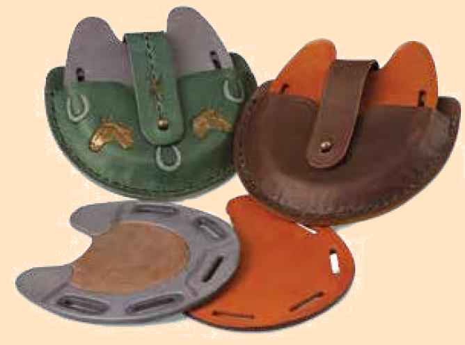 leather horseshoe coaster set kit