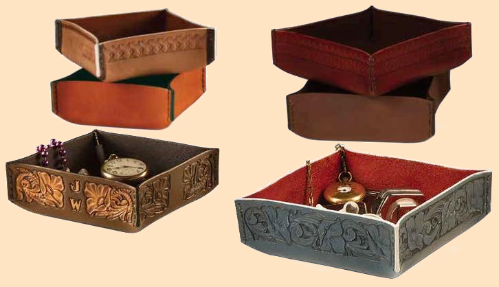 leather tray kit