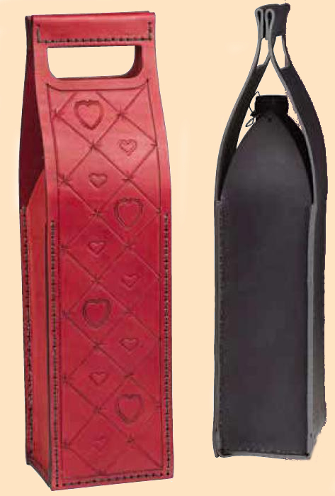 leather wine carrier kit - leathercraft kit