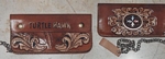 custom leather biker wallet for Micki Free