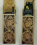 carved leather cell phone case - wc