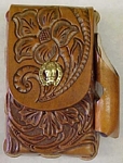 custom leather cigarette case