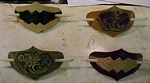 custom leather barrette set