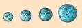 synthetic turquoise rivets - decorative rivets - bling rivets