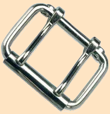 Tandy Leather Roller Buckle Single Prong Nickel 1-3/4 1522-02