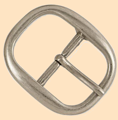 5/8 inch Polished Solid Brass Belt Buckle - AB2 - Leathersmith Designs Inc.
