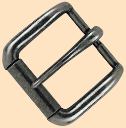 20mm Nickel Shoe Buckles, Mac-Lace Leather