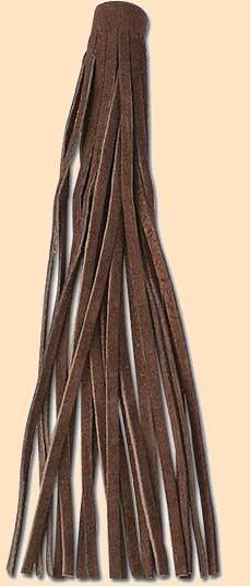 dark brown suede fringe
