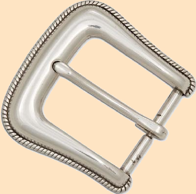 Tandy Leather Roller Buckle Single Prong Nickel 1-3/4 1522-02