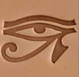 eye of horus 3d stamp, leather stamp, leathercraft, leatherwork, leathercraft supplies
