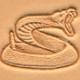 rattlesnake leather 3D stamp