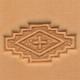 stepped square leathercraft 3D pictorial stamp