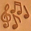 mini 2d 3d leather stamp music